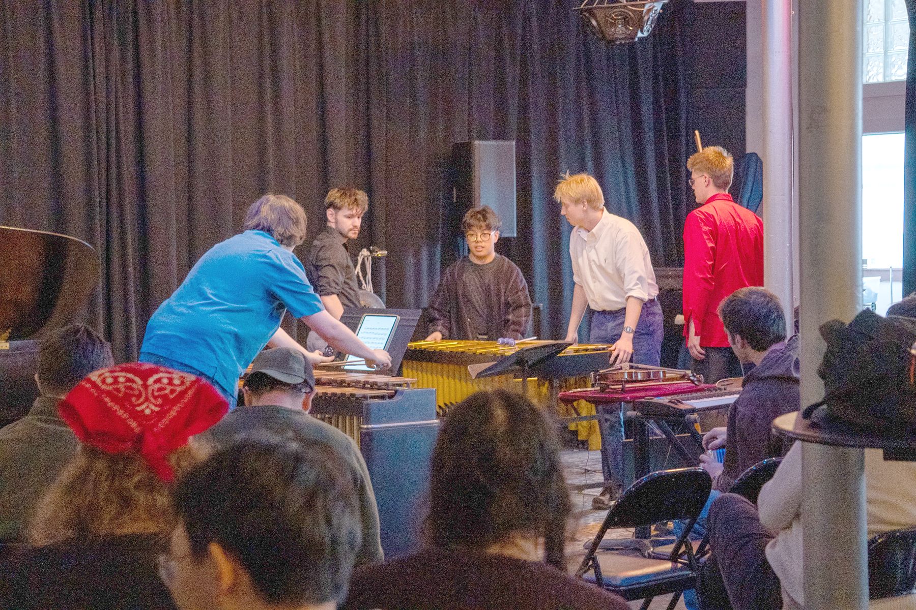 Moving the percussion in