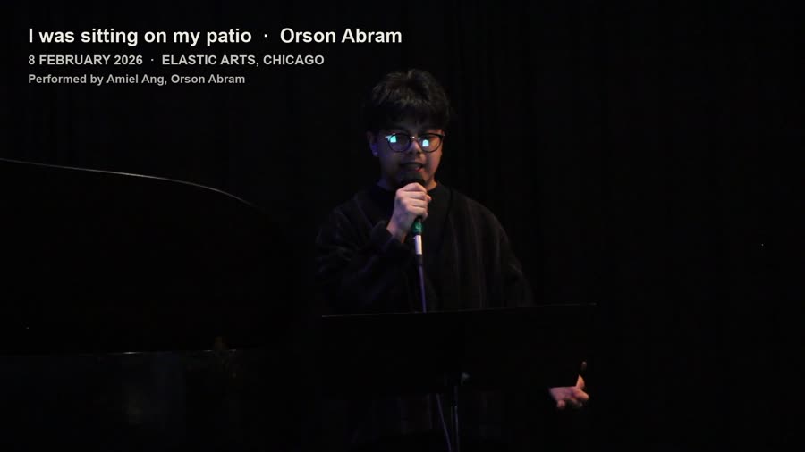 I was sitting on my patio — Orson Abram